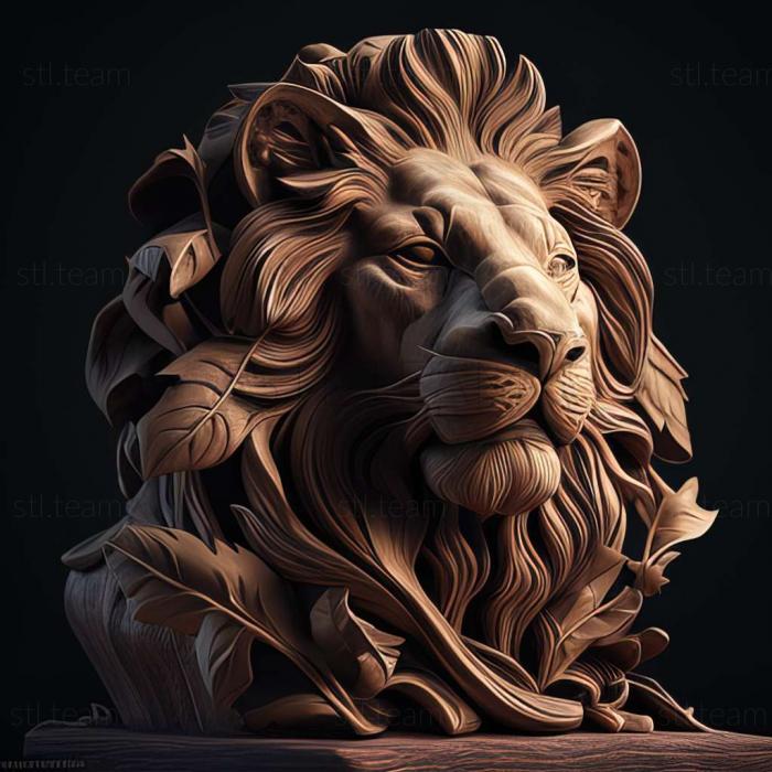 Animals lion stl